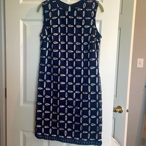 Classy navy and soft pink dress